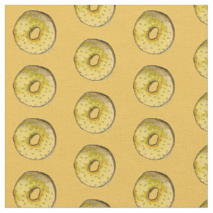 New York Bagel Sesame Seed Bagels Foodie Fabric
