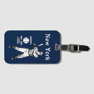 New York Baseball 2023 Retro Luggage Tag