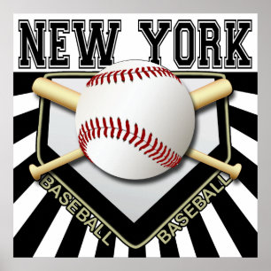 NEW YORK BASEBALL POSTER PRINT