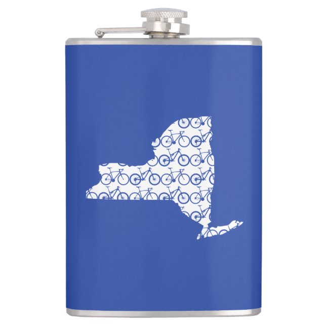 New York Bike Hip Flask (Front)