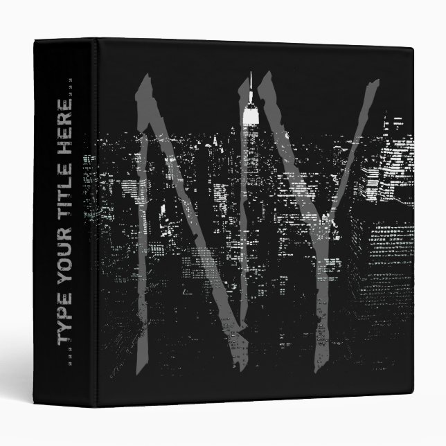 New York Binder Cool New York Book Binder (Front/Spine)