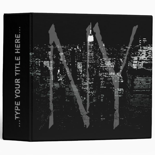 New York Binder Cool New York Book Binder Custom (Front/Spine)