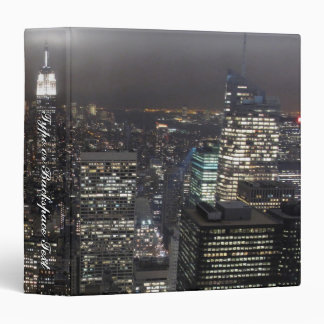New York Binder Personalized NYC Souvenir Binder
