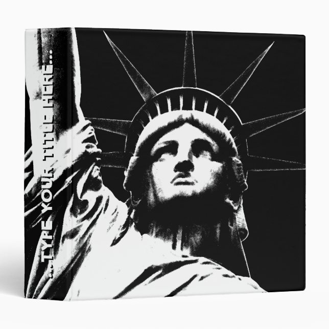 New York Binder Statue of Liberty Souvenir Binder (Front/Spine)