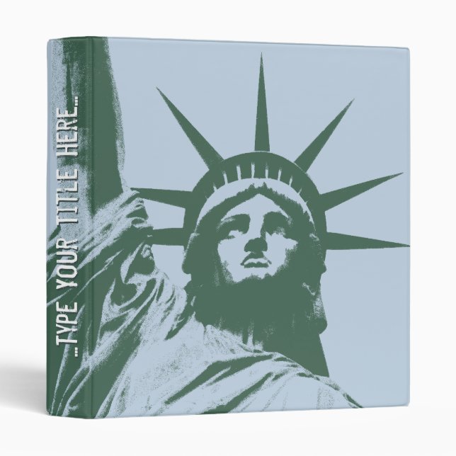 New York Binder Statue of Liberty Souvenir Binder (Front/Spine)