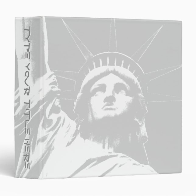 New York Binder Statue of Liberty Souvenir Binder (Front/Spine)