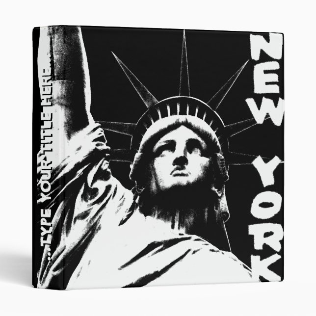 New York Binder Statue of Liberty Souvenir Binder (Front/Spine)