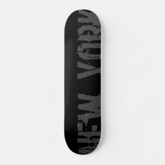 New York - Black Urban Style Skateboard