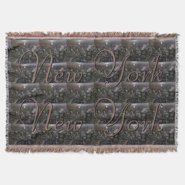 New York Blanket NYC Empire State Souvenir Blanket (Front)