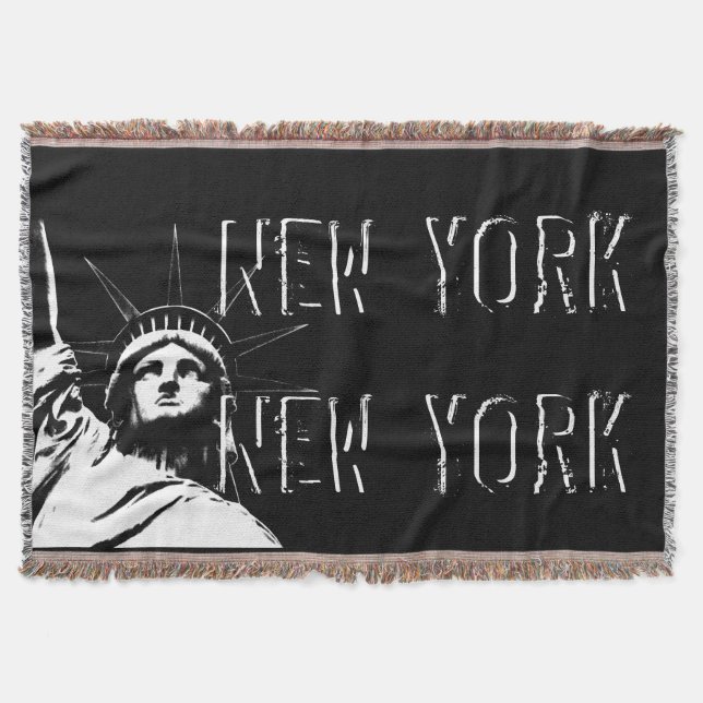 New York Blanket NYC Statue of Liberty Blanket (Front)