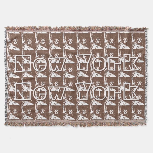 New York Blanket NYC Statue of Liberty Blanket (Front)