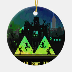 New York Boogie Nights Ceramic Ornament
