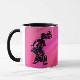New York Boogie Nights Drum Hot Pink Mug
