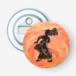 New York Boogie Nights Drum Orange Bottle Opener