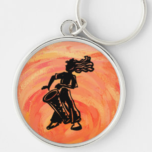 New York Boogie Nights Drum Orange Keychain