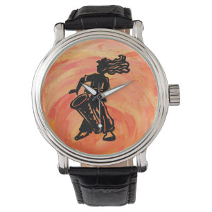 New York Boogie Nights Drum Orange Watch