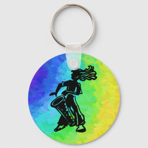 New York Boogie Nights Drum Rainbow Keychain