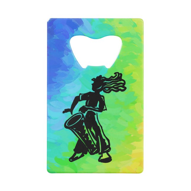 New York Boogie Nights Drum Rainbow Wallet Bottle Opener (Back)