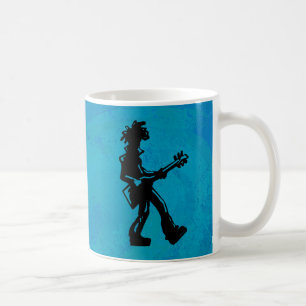 New York Boogie Nights Guitar Blue Coffee Mug