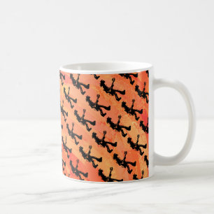 New York Boogie Nights Guitar Orange Coffee Mug