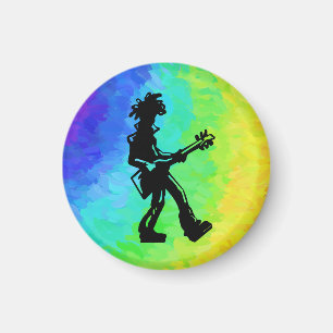 New York Boogie Nights Guitar Rainbow Magnet