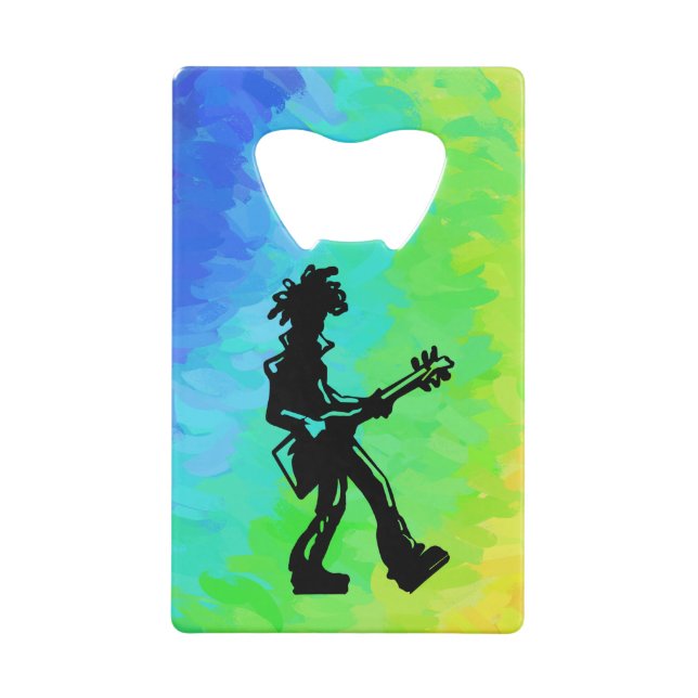 New York Boogie Nights Guitar Rainbow Wallet Bottle Opener (Back)