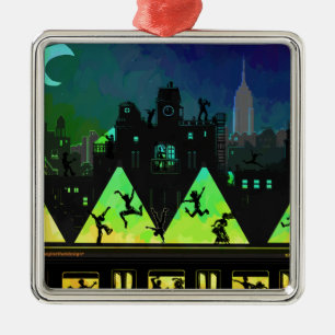 New York Boogie Nights Metal Ornament