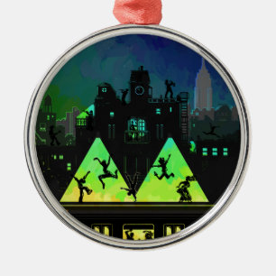 New York Boogie Nights Metal Ornament