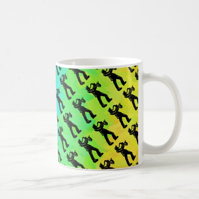 New York Boogie Nights Saxophone Rainbow Coffee Mug (Right)