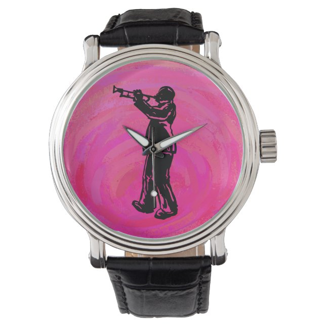 New York Boogie Nights Trumpet Hot pink Watch (Front)