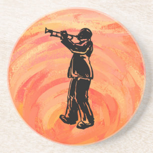 New York Boogie Nights Trumpet Orange Coaster