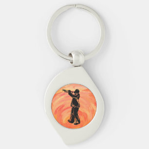 New York Boogie Nights Trumpet Orange Keychain