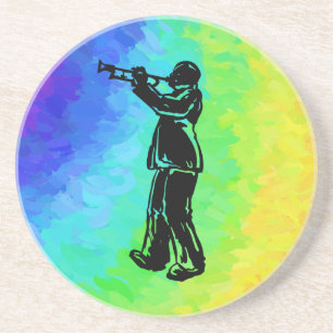 New York Boogie Nights Trumpet Rainbow Coaster