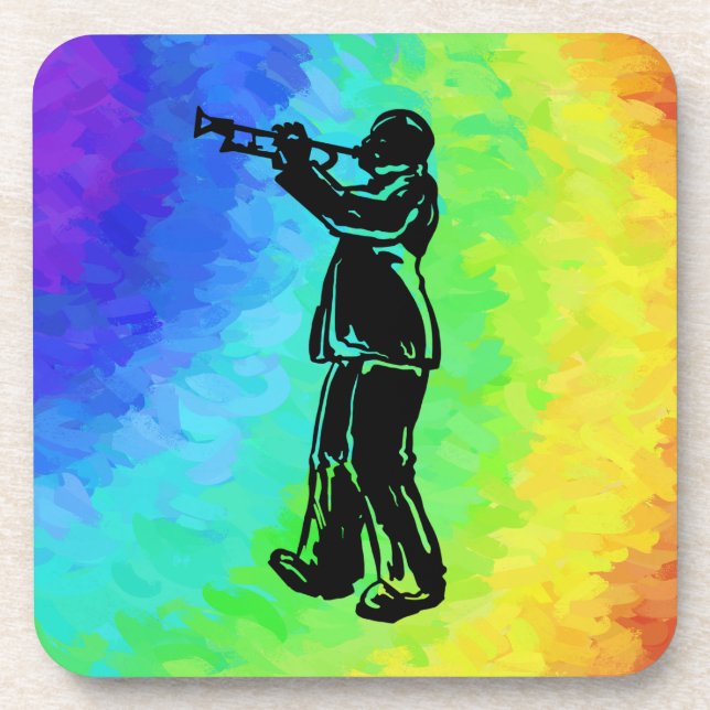 New York Boogie Nights Trumpet Rainbow Coaster (Front)