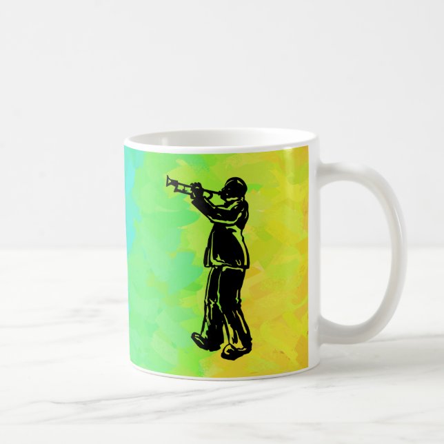 New York Boogie Nights Trumpet Rainbow Coffee Mug (Right)