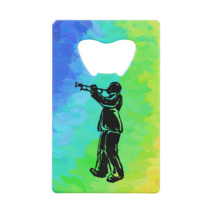 New York Boogie Nights Trumpet Rainbow Credit Card Bottle Opener