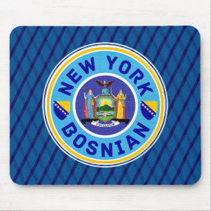 New York Bosnian American Mousemat Mouse Pad