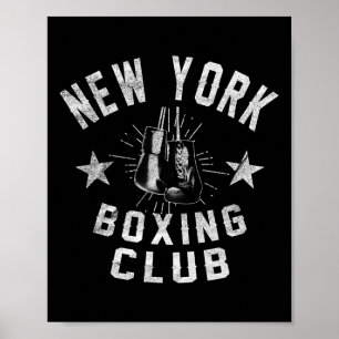 New York Boxing Club - Vintage Distressed Boxer Poster