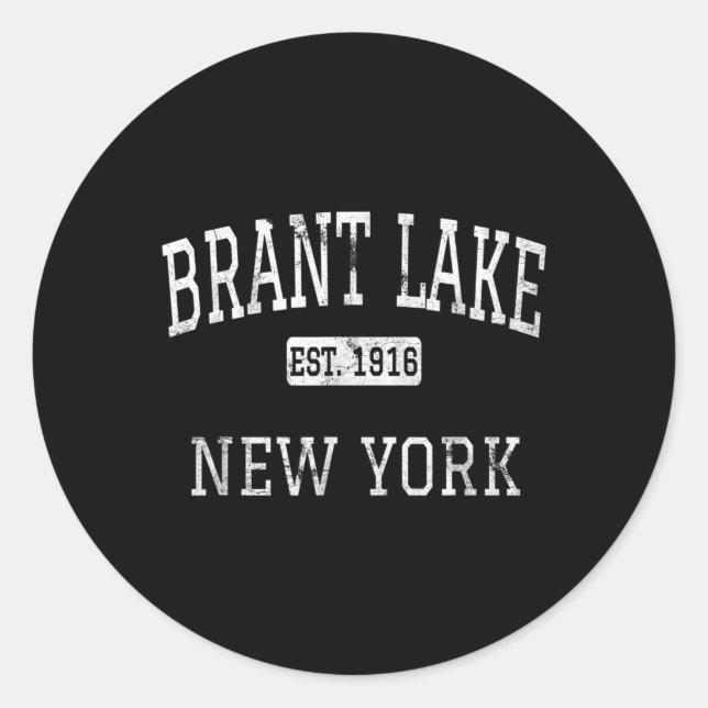 New York Brant Lake New York Ny Classic Round Sticker (Front)