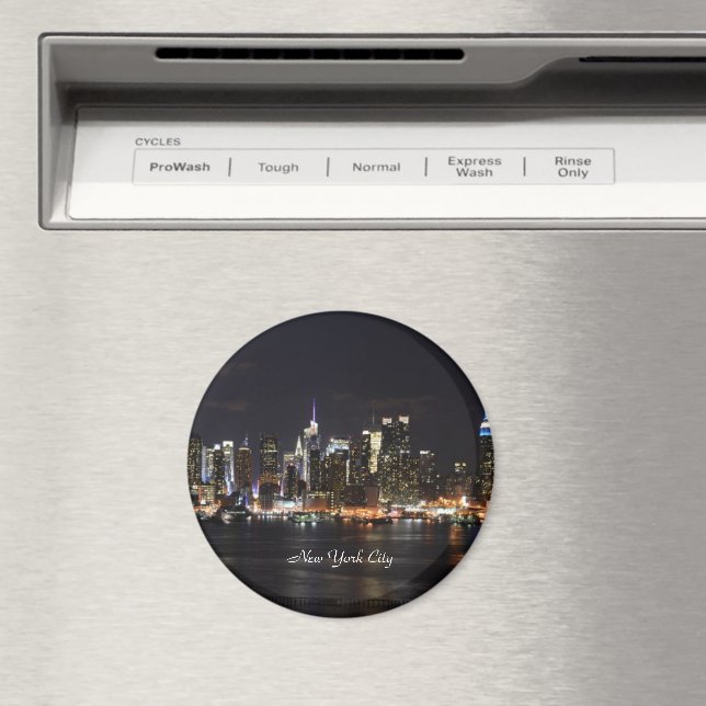 New York: Bright Lights, City Lights Magnet (In Situ (Dishwasher))