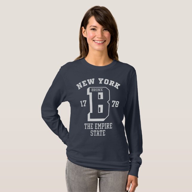 New York Bronx Women's Basic Long Sleeve T-Shirt (Front Full)