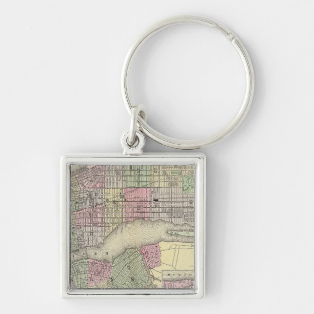 New York, Brooklyn 2 Keychain (Front)