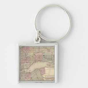 New York, Brooklyn 3 Keychain