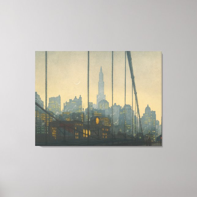 New York - Brooklyn Bridge (1972) - Tavik Canvas Print (Front)