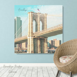 New York Brooklyn Bridge  Canvas Print
