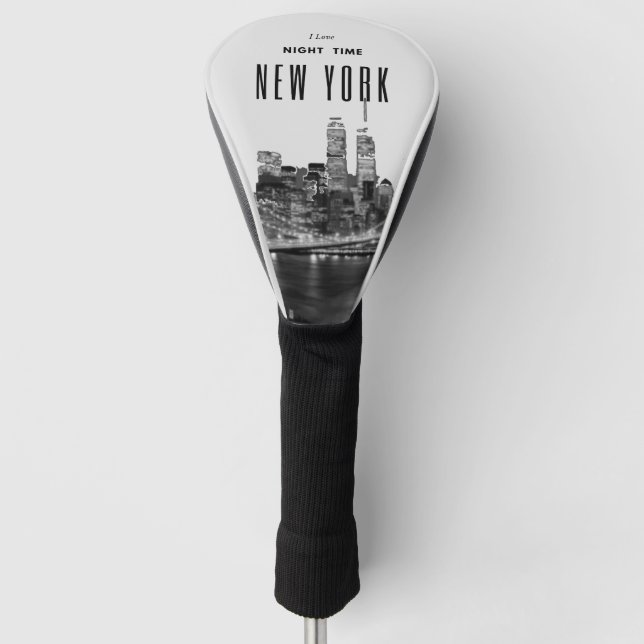 New York Brooklyn Bridge Golf Head Cover (Front)