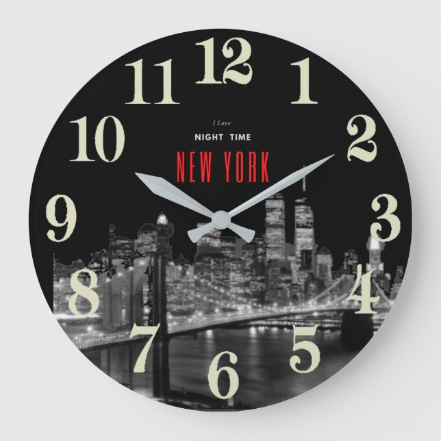 New York Brooklyn Bridge Grande horloge (Recto)
