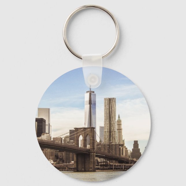 New York Brooklyn Bridge Keychain (Front)