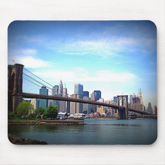 New York - Brooklyn Bridge Mouse Pad (Front)