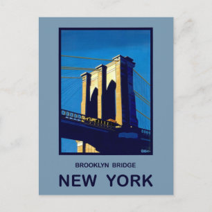 New York Brooklyn Bridge Postcard